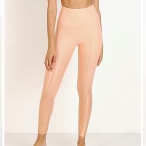 Beyond Yoga Drip Dot Metallic High Waisted Midi Leggings Workout Pants Sz XS